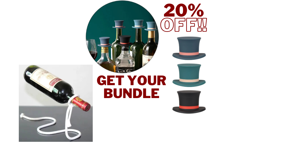 🍷 BUNDLE: Holder + Stopper – The Ultimate Wine Experience!  GravityWine™